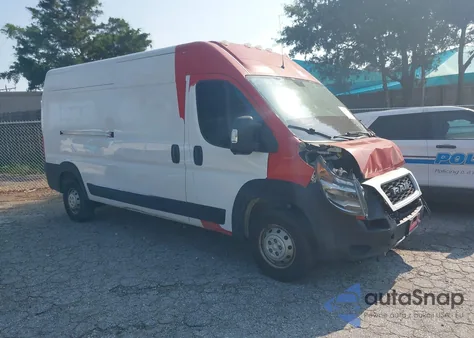 2019 Ram Promaster 2500 High Roof 159 Wb from USA, damaged, VIN 3C6TRVDGXKE543090